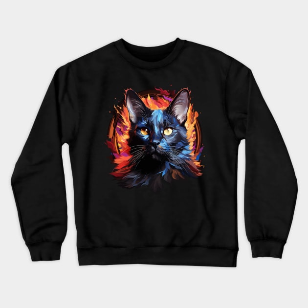 Tonkinese Cat Rainbow Crewneck Sweatshirt by JH Mart
